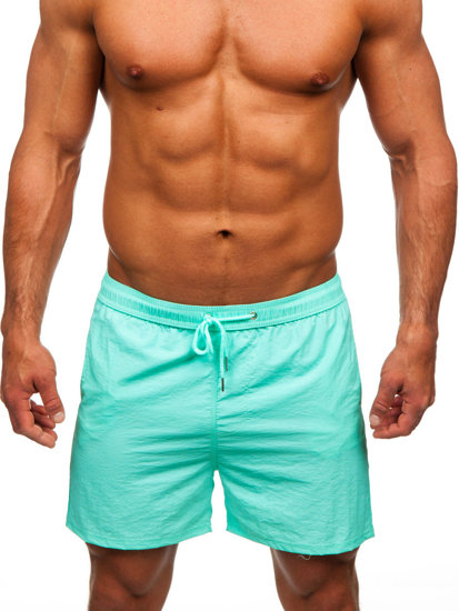 Pantalón corto de baño para hombre verde menta Bolf XL018