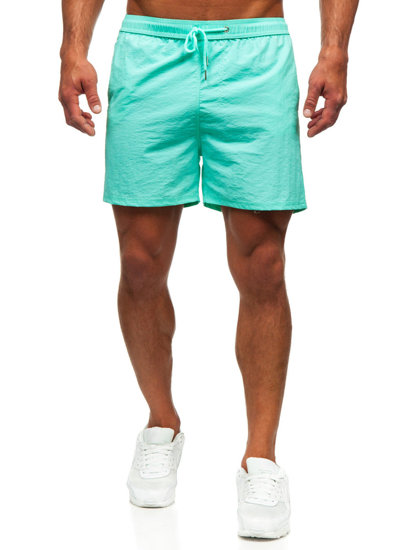 Pantalón corto de baño para hombre verde menta Bolf XL018