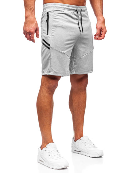 Pantalón corto de chándal gris para hombre Bolf 68041