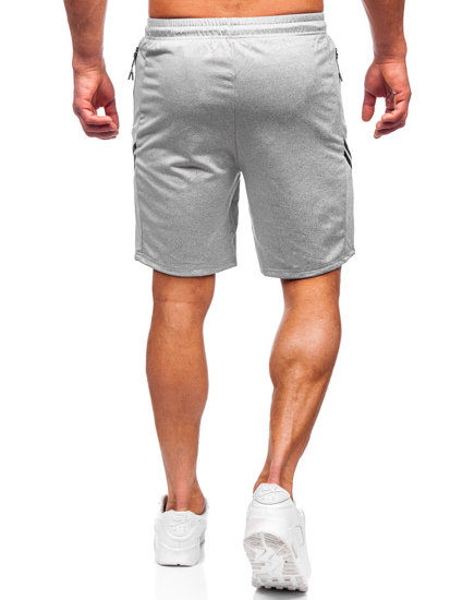 Pantalón corto de chándal gris para hombre Bolf 68041