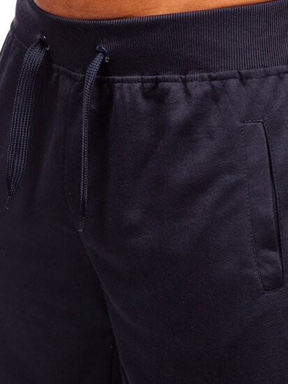 Pantalón corto de chándal para hombre azul oscuro Bolf 8K101