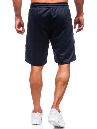 Pantalón corto de chándal para hombre azul oscuro Bolf 8K933