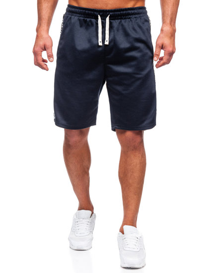 Pantalón corto de chándal para hombre azul oscuro Bolf 8K933