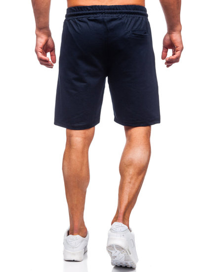 Pantalón corto de chándal para hombre azul oscuro Bolf GS2524