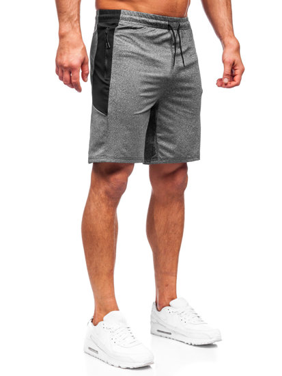 Pantalón corto de chándal para hombre grafito Bolf 68026