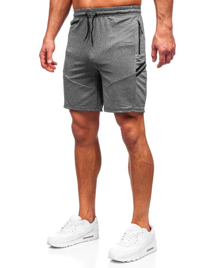 Pantalón corto de chándal para hombre grafito Bolf 68041