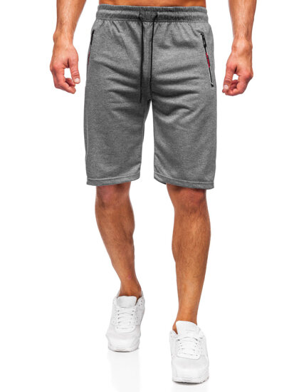 Pantalón corto de chándal para hombre grafito Bolf JX800