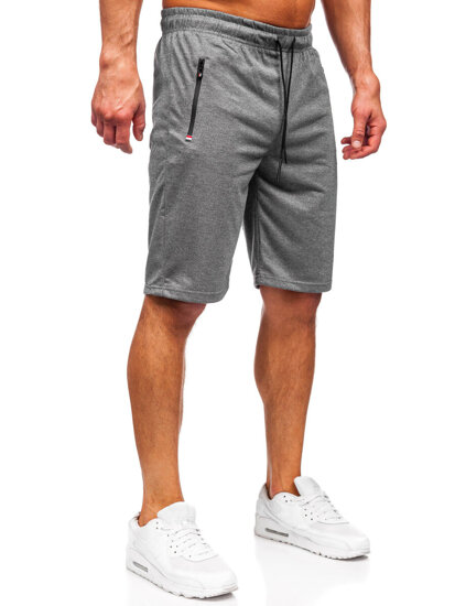 Pantalón corto de chándal para hombre grafito Bolf JX802