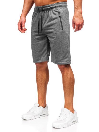 Pantalón corto de chándal para hombre grafito Bolf JX805