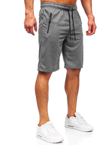 Pantalón corto de chándal para hombre grafito Bolf JX806