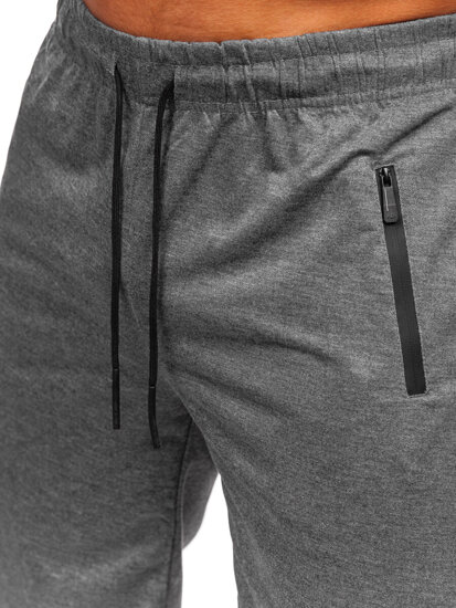 Pantalón corto de chándal para hombre grafito Bolf JX808