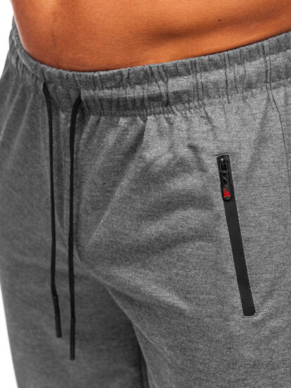 Pantalón corto de chándal para hombre grafito Bolf JX822