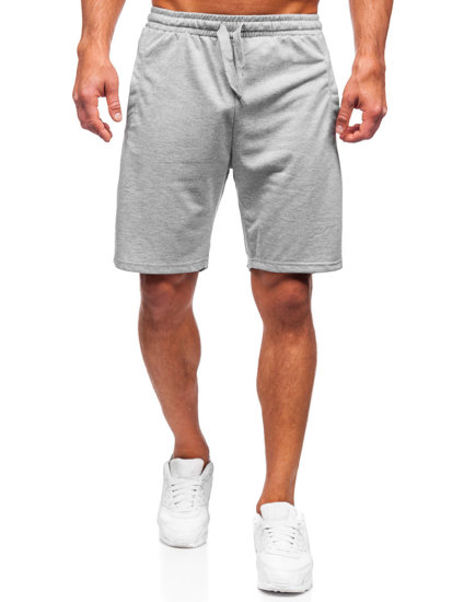 Pantalón corto de chándal para hombre gris Bolf 8K100