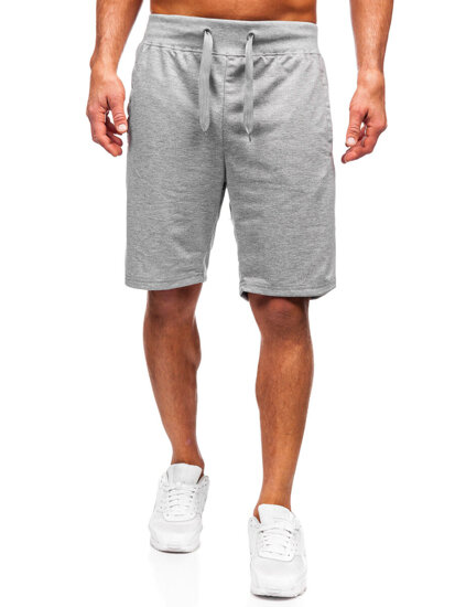 Pantalón corto de chándal para hombre gris Bolf 8K101