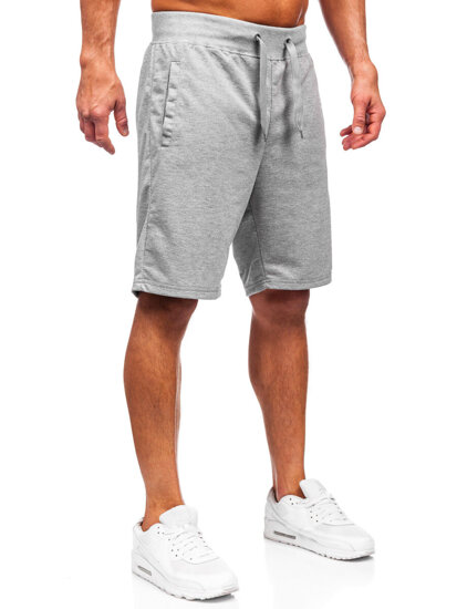 Pantalón corto de chándal para hombre gris Bolf 8K101