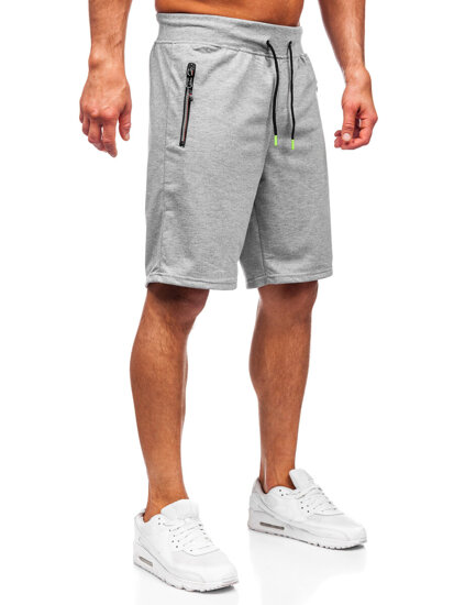 Pantalón corto de chándal para hombre gris Bolf 8K287