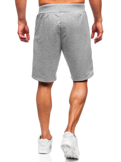 Pantalón corto de chándal para hombre gris Bolf 8K287