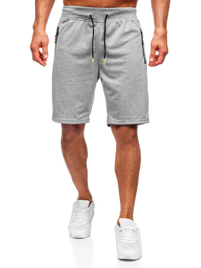 Pantalón corto de chándal para hombre gris Bolf 8K287