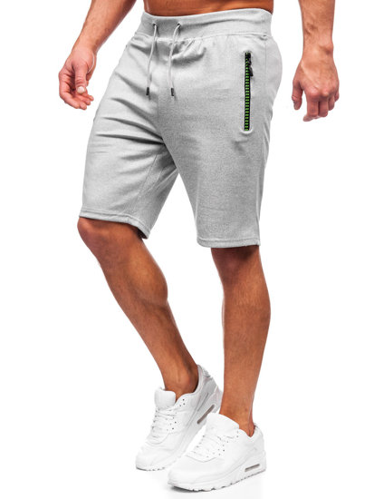 Pantalón corto de chándal para hombre gris Bolf 8K288