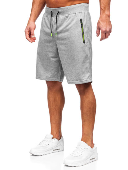 Pantalón corto de chándal para hombre gris Bolf 8K295