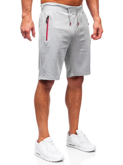 Pantalón corto de chándal para hombre gris Bolf 8K297