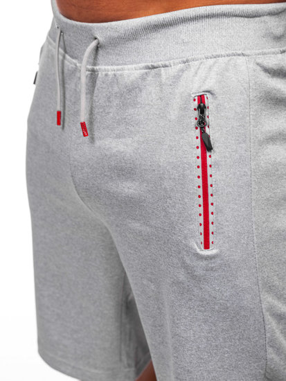 Pantalón corto de chándal para hombre gris Bolf 8K297