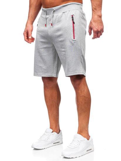 Pantalón corto de chándal para hombre gris Bolf 8K297