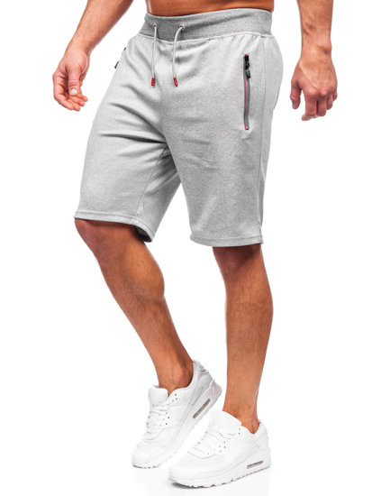 Pantalón corto de chándal para hombre gris Bolf 8K298