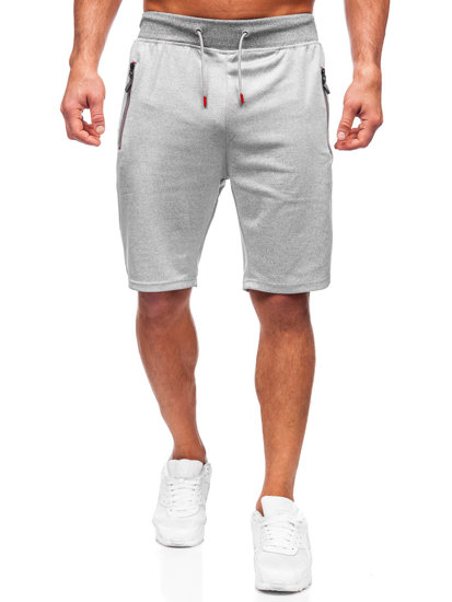 Pantalón corto de chándal para hombre gris Bolf 8K298