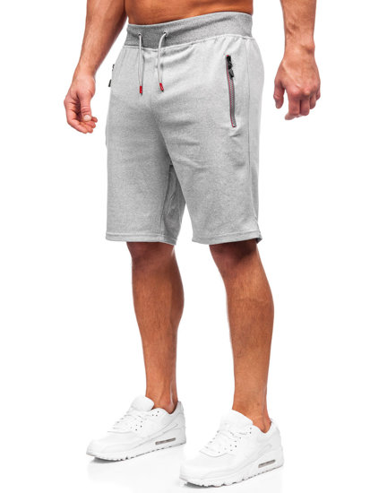 Pantalón corto de chándal para hombre gris Bolf 8K298