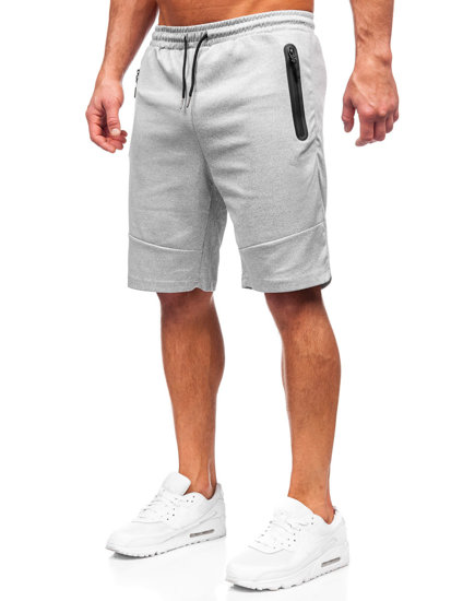 Pantalón corto de chándal para hombre gris Bolf 8K929