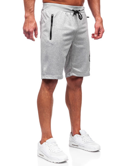 Pantalón corto de chándal para hombre gris Bolf HS7195