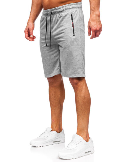 Pantalón corto de chándal para hombre gris Bolf JX800