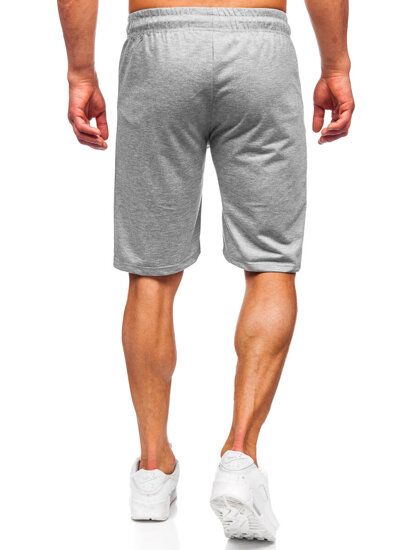 Pantalón corto de chándal para hombre gris Bolf JX800