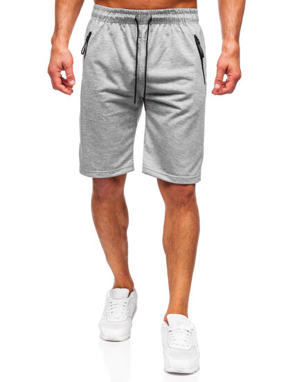 Pantalón corto de chándal para hombre gris Bolf JX806