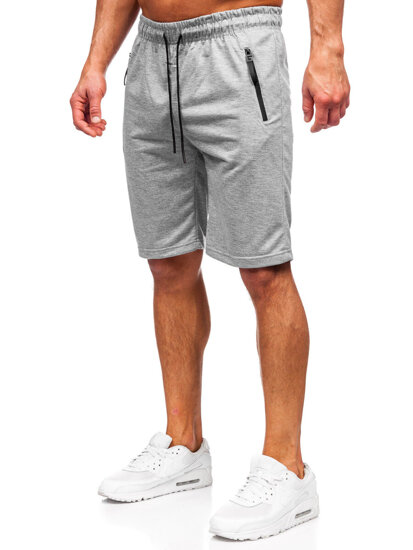 Pantalón corto de chándal para hombre gris Bolf JX806