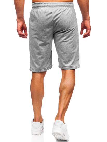 Pantalón corto de chándal para hombre gris Bolf JX806