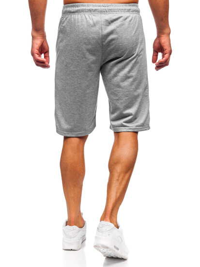 Pantalón corto de chándal para hombre gris Bolf JX808