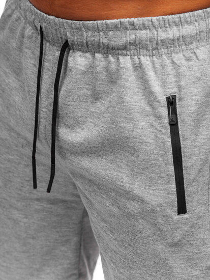 Pantalón corto de chándal para hombre gris Bolf JX808