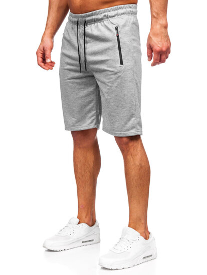 Pantalón corto de chándal para hombre gris Bolf JX822