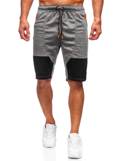 Pantalón corto de chándal para hombre gris oscuro Bolf Q3859