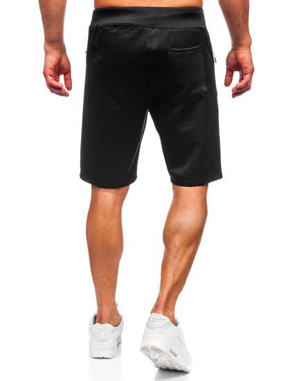 Pantalón corto de chándal para hombre negro Bolf 8K1125