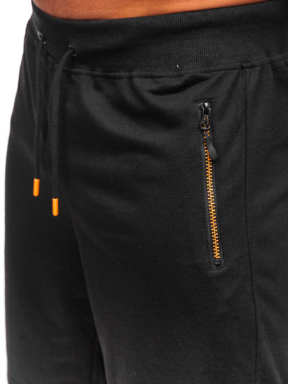 Pantalón corto de chándal para hombre negro Bolf 8K295