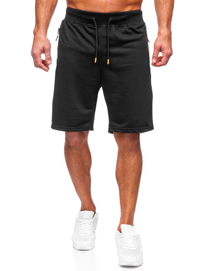 Pantalón corto de chándal para hombre negro Bolf 8K295