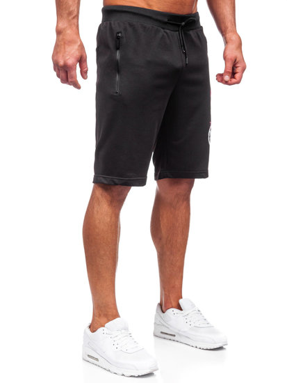 Pantalón corto de chándal para hombre negro Bolf HS7195