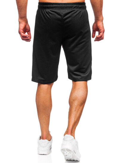 Pantalón corto de chándal para hombre negro Bolf JX800