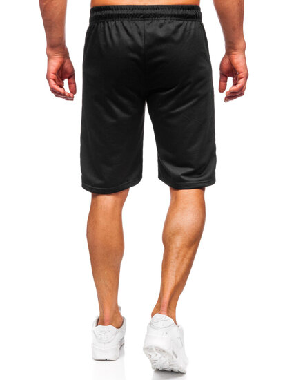 Pantalón corto de chándal para hombre negro Bolf JX802