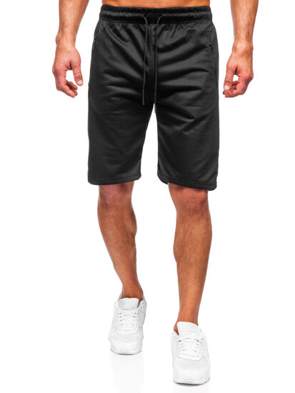 Pantalón corto de chándal para hombre negro Bolf JX805