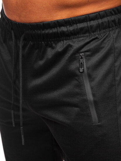 Pantalón corto de chándal para hombre negro Bolf JX805