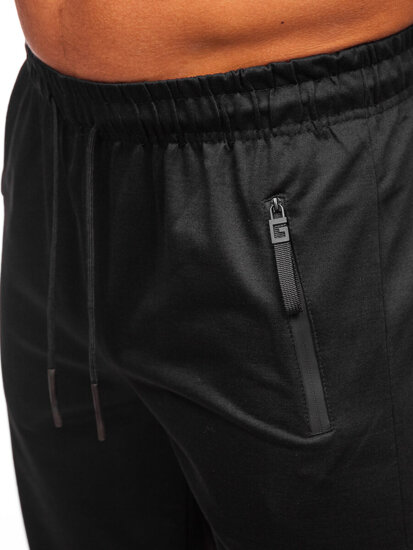 Pantalón corto de chándal para hombre negro Bolf JX806